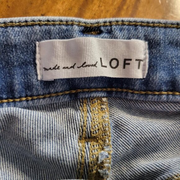 LOFT Denim Curvy Skinny Light Blue Jeans - Size 8/29 - Picture 10 of 16